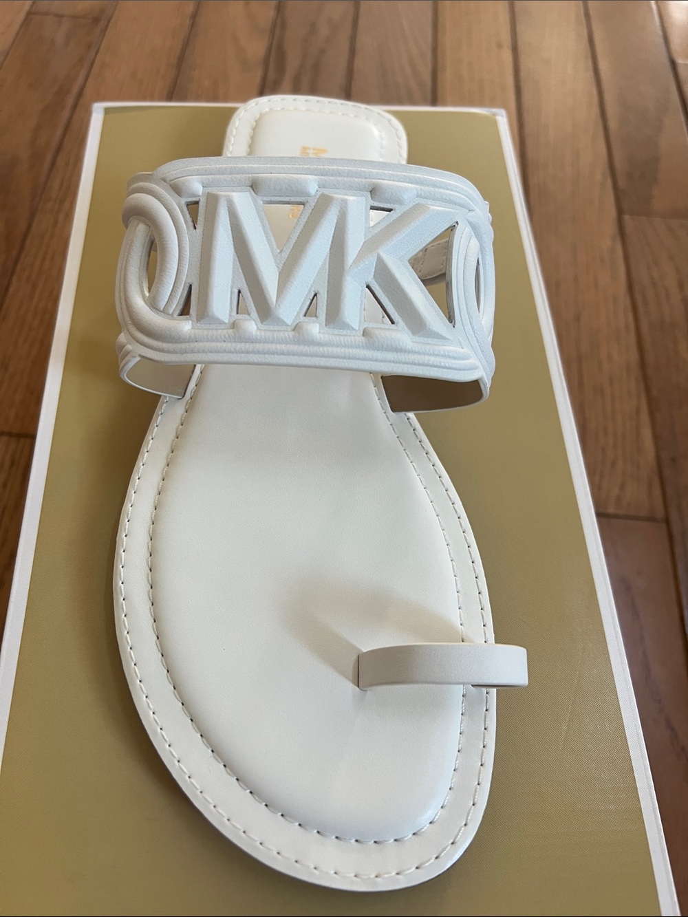 Michael Kors Women's Alma Logo-Strap Flat Sandals - Picture 2 of 10